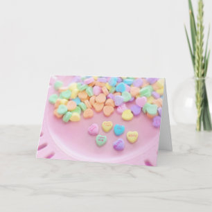 Candy Hearts Happy Valentine's Day Holiday Card