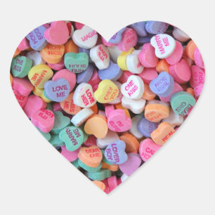 Candy Hearts Heart Sticker