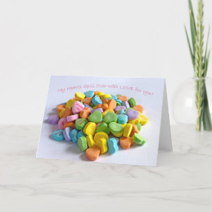 Candy Hearts Holiday Card