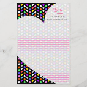 Candy Hearts Stationery