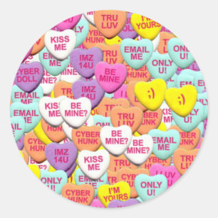 Candy Hearts Stickers