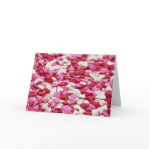 Candy Hearts Valentine Card