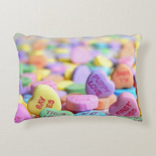 Candy Hearts Valentine Decorative Cushion