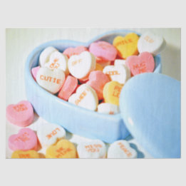 Candy Hearts Valentine Tissue Paper