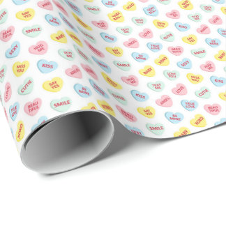 Candy Hearts  Wrapping Paper
