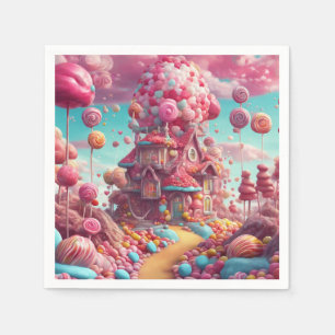Candy house napkin