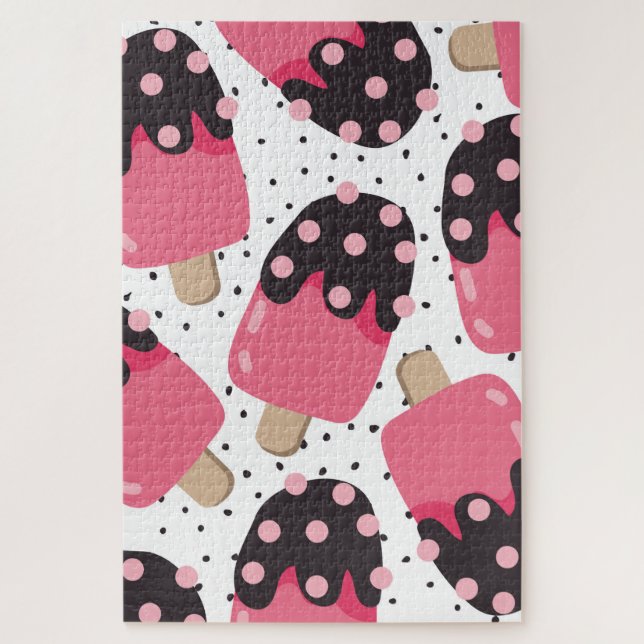 Candy Ice Cream Pattern Jigsaw Puzzle (Vertical)