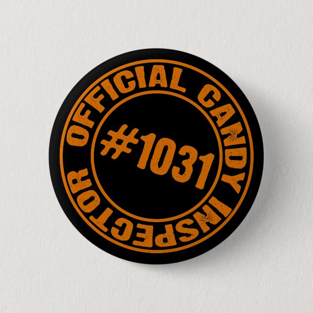 Candy Inspector 6 Cm Round Badge (Front)