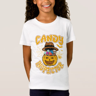 Candy Inspector Halloween Pumpkin T-Shirt