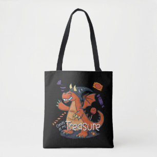 Candy is My Treasure Dragon Tote Bag