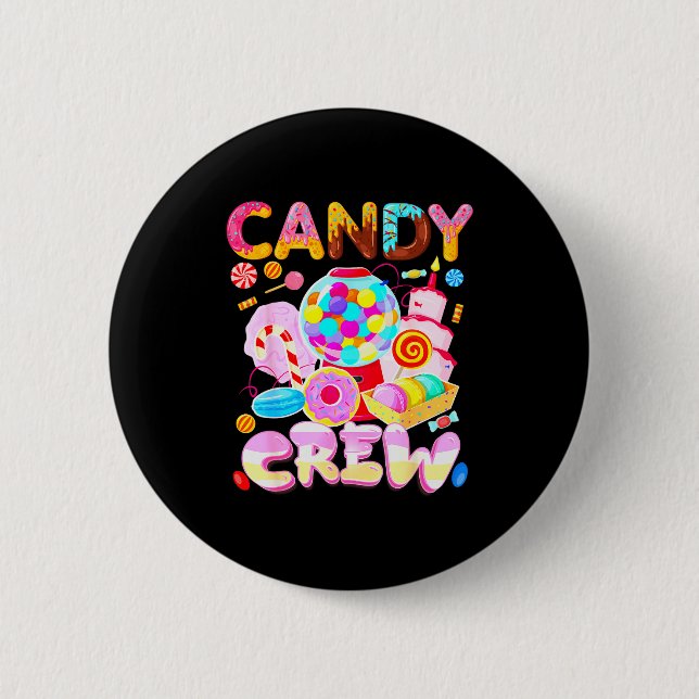 Candy Land Candy Crew Party Halloween Costumes Adu 6 Cm Round Badge (Front)