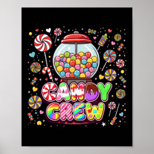 Candy Land Candy Crew Party Halloween Costumes Can Poster