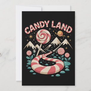 Candy Land Cane Xmas Christmas Family Holiday Card