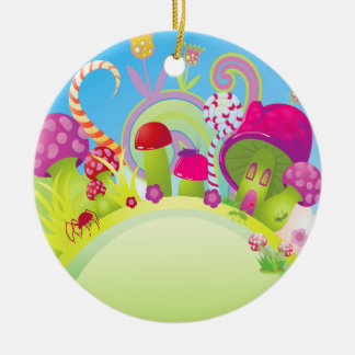 Candy Land fantasy Christmas Ornament