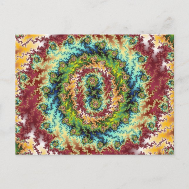 Candy Land - Fractal Postcard (Front)