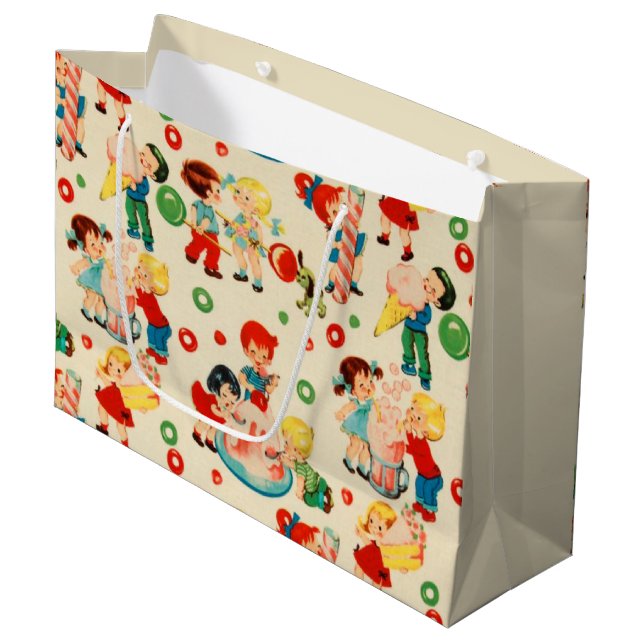 Candy Land Large Gift Bag (Front Angled)