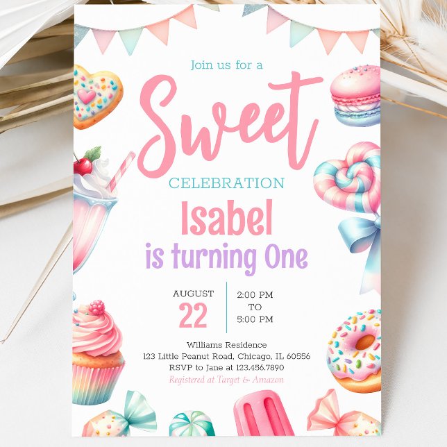 Candy Land Sweet Birthday Invitation (Creator Uploaded)