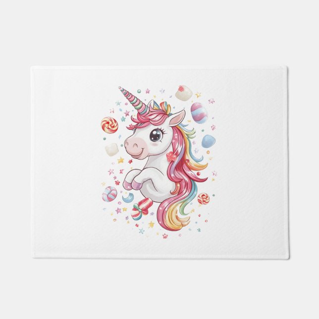 Candy Land Unicorn (1) Doormat (Front)