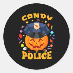 Candy Lice Halloween Party Costume Security Funny Classic Round Sticker