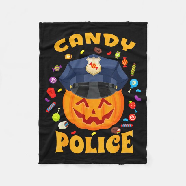 Candy Lice Halloween Party Costume Security Funny  Fleece Blanket (Front)
