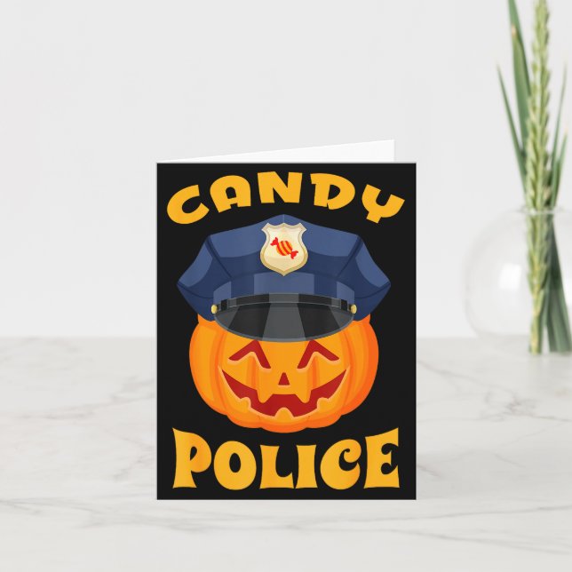 Candy Lice Halloween Party Trick Or Treat Security Card (Front)