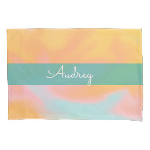 Candy Liquid Pattern Name Pillow Case