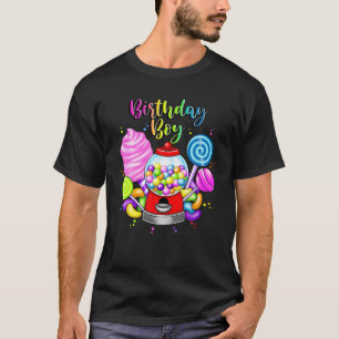 Candy Machine Birthday Boy Candyland Party Sweet M T-Shirt