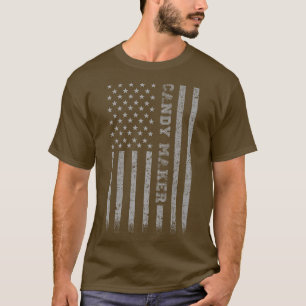 Candy Maker American Flag 72 T-Shirt