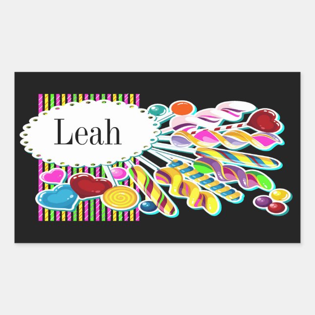 Candy Monogram Customise Label (Front)