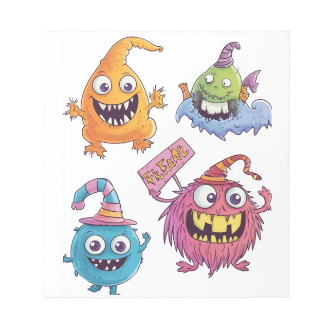  Candy Monster Parade Notepad (Front)