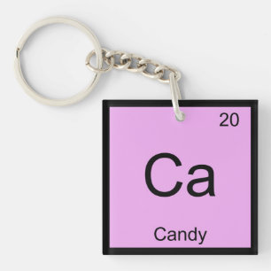 Candy Name Chemistry Element Periodic Table Key Ring