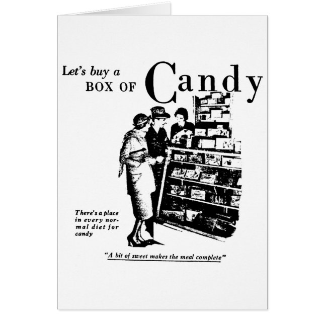 Candy Newspaper Advertisement 1930 (Front)