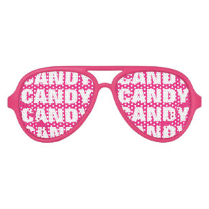 Candy obsession party shades Funny pink sunglasses
