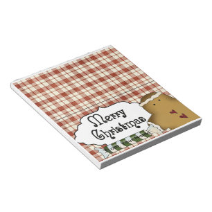 Candy or Holiday Treats Bag Topper Notepad