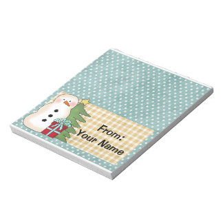 Candy or Holiday Treats Bag Topper Notepad