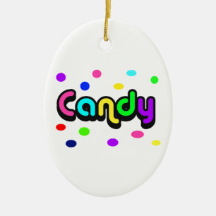 Candy-ornament Ceramic Tree Decoration