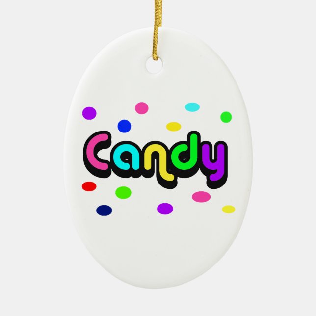 Candy-ornament Ceramic Tree Decoration (Front)