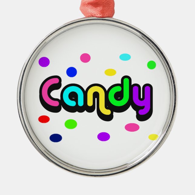 Candy-ornament Metal Tree Decoration (Front)
