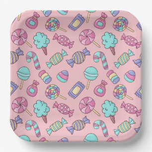 Candy Paper Plates, Sweet Treats Party Plate
