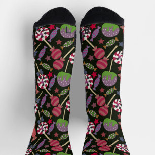 Candy pattern Lollies pattern lollipop 16 Tape Socks