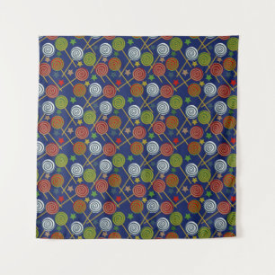 Candy pattern   Lollies pattern   lollipop 17 Tapestry