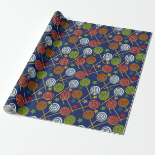 Candy pattern   Lollies pattern   lollipop 17 Wrapping Paper