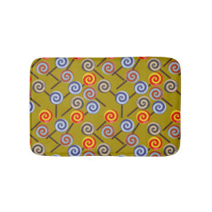 Candy pattern Lollies pattern lollipop 26 Bath Mat