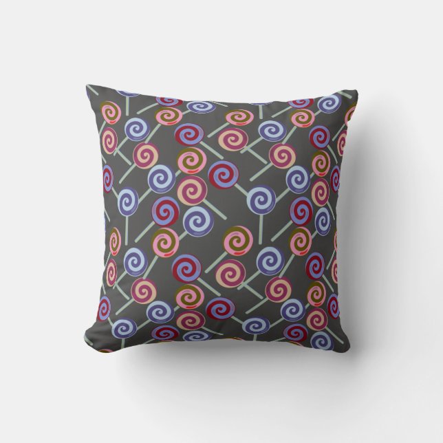 Candy pattern | Lollies pattern | lollipop 27 Cushion (Front)