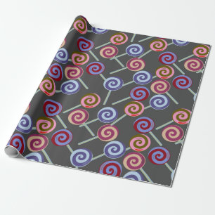Candy pattern   Lollies pattern   lollipop 27 Wrapping Paper