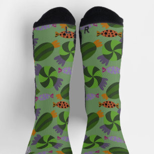Candy pattern   Lollies pattern   lollipop 27 Yoga Socks