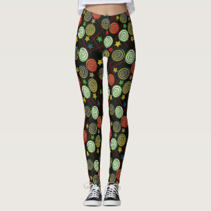 Candy pattern   Lollies pattern   lollipop 28 Leggings