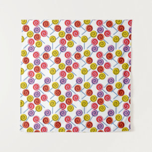 Candy pattern Lollies pattern lollipop 2 Tapestry