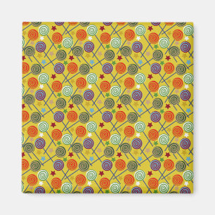 Candy pattern Lollies pattern lollipop 30 Magnet
