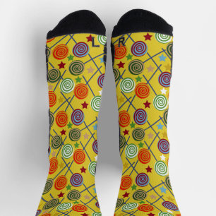 Candy pattern Lollies pattern lollipop 30 Note Socks